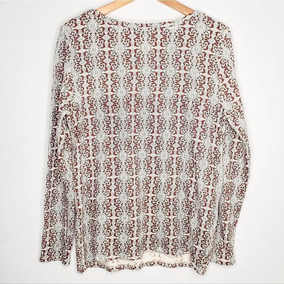 Sundance Red White Holiday Christmas Fair Isle Neva Tapestry Sweater Top Size S - Picture 4 of 6